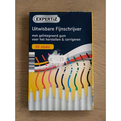 Uitwasbare fijnschrijvers 10 stuks